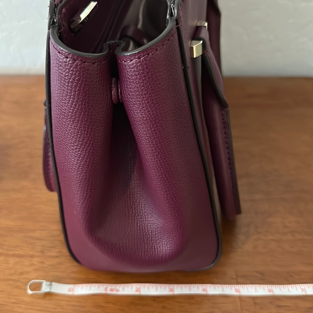 kate spade sydney satchel in sangria wine color - Picture 9 of 13